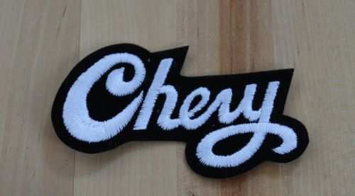This Chevy Script patch relic patch has been stored for decades. This bold Chevy Script is white and is measuring 2.5 in width x 4 inches in length. Classic Chevy