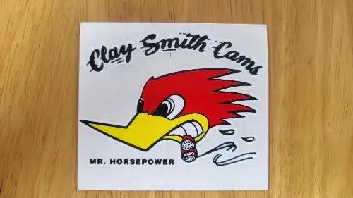 Mr Horsepower Clay Smith Cams Window Decal Racing Medium Facing Left relic has been stored for decades and measures 3.25 inches in width by 3.75 inches in length