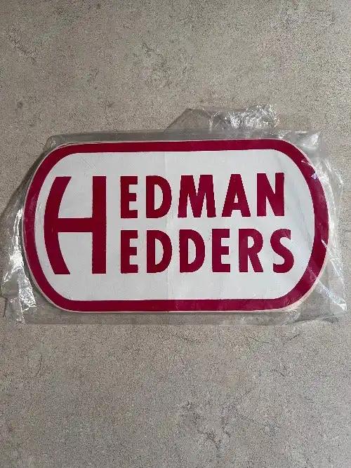 Hedman Hedders Headers Decal 1960 1970s Parts New Old Stock Mint Item Relic has been stored away safely for decades and measures approx 3.5 inches x 6.25 inches