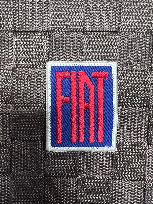 Vintage Traditional Fiat Block Auto Patch New Old Stock Limited This relic has been stored for decades and measures 2.25 in in width by 2 in in length