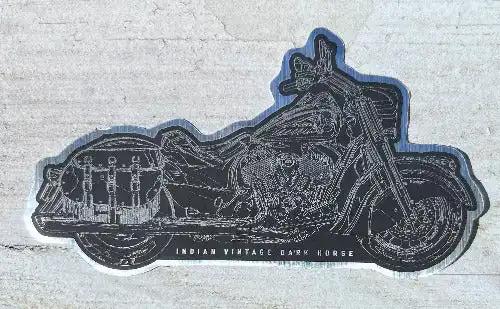 Indian Vintage Dark Horse Motorcycle Bike Decal