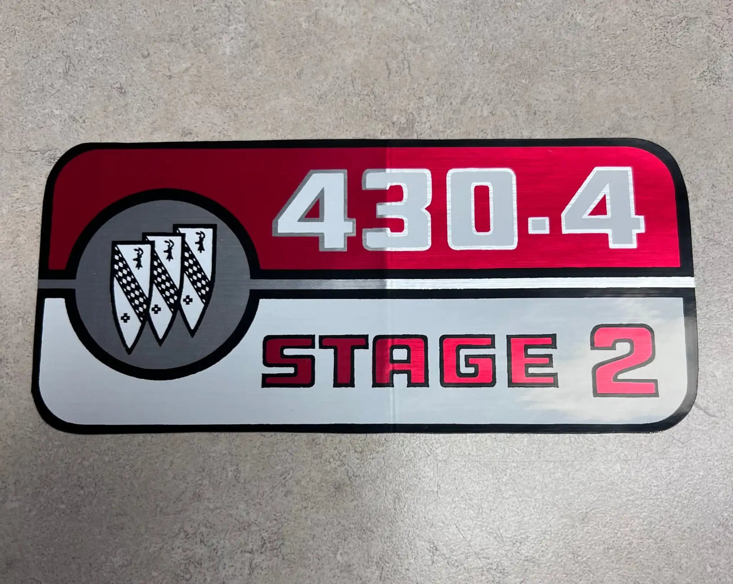 Buick 430 4 Barrel Stage 2 Decal