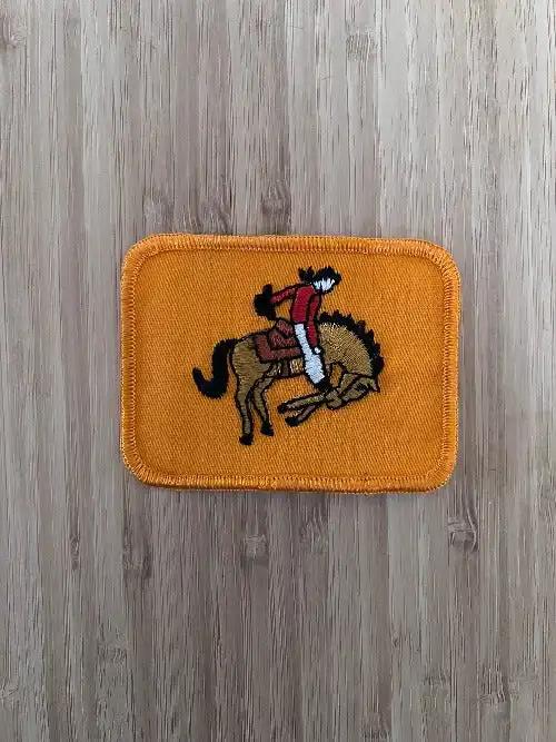 Equestrian Saddlebred Show Horse Rider Patch Vintage New Old Stock Item Relic has been safely stored for decades and measures approximately 2.5 inches x 3.5 inches