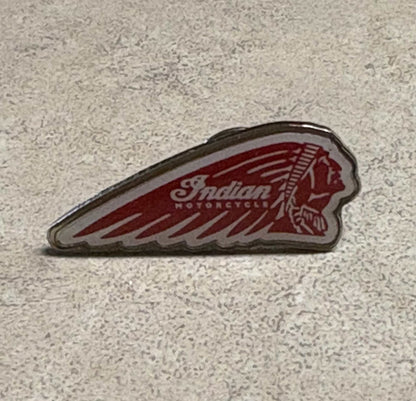 Indian Motorcycle Head Dress Hat Lapel Pin Very Detailed EX Condition