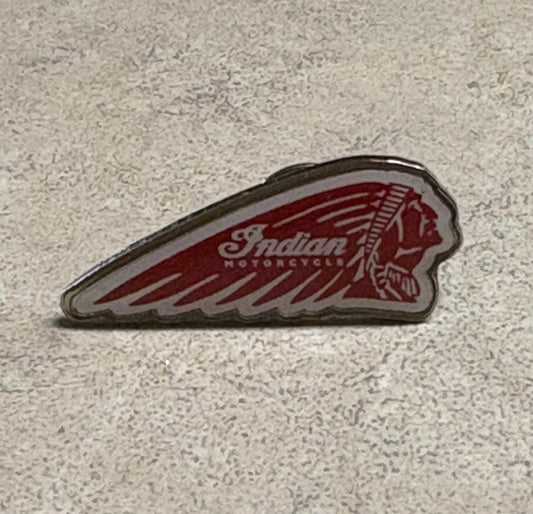 Indian Motorcycle Head Dress Hat Lapel Pin Very Detailed EX Condition