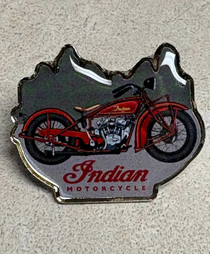 Indian Motorcycle Bike Hat Lapel Pin Very Detailed EX Condition