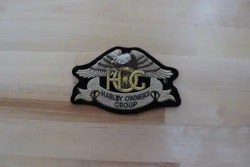 Harley Owners Group HOG Eagle Banner PATCH excellent Harley Owners Group item.  Measures approximately 4 1/2 x 3 inches, mint Harley Owners Group patch yesteryear