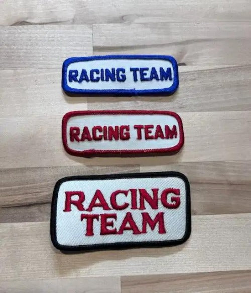 Vintage Racing Team 3 Patch Set A New Old Stock Auto Item Mint Condition Relics have been stored away safely for decades and the 3 items are of great value See other