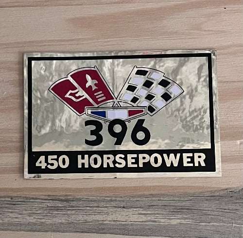 396 450 Horsepower Decal