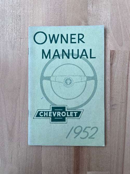 1952 Chevrolet Owner Manual