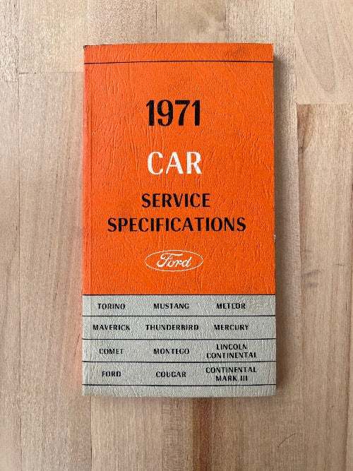 1971 Ford Service Manual