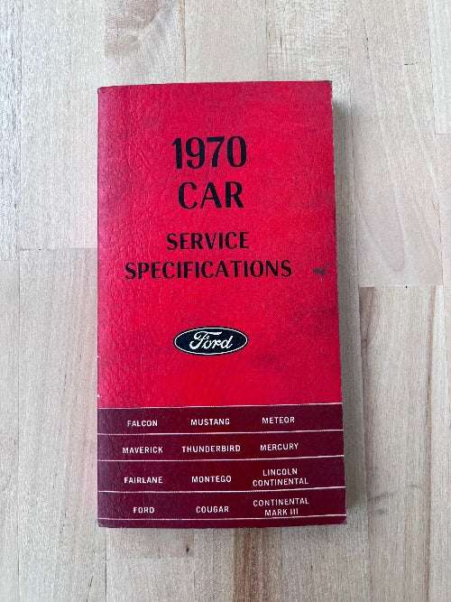 1970 Ford Car Service Manual