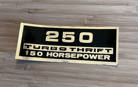 250 TURBO THRIFT 150 HP Decal
