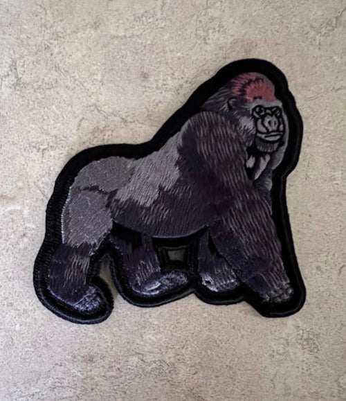 GORILLA SILVERBACK PATCH ANIMALS DETAILED MINT EXC Great Ape patch. Super great for the wildlife enthusiast or nature lover. High Quality and DONATION 4 CONSERVATION