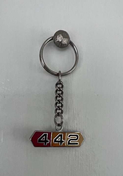 OLDSMOBILE 442 Metal Keychain Accessories. Mint, never used and stored away for decades. PG Relics turning back the clock again with a unique and rare keychain L@@K