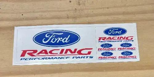 FORD RACING PERFORMANCE PARTS DECAL MINT NOS MUSTANG6 Decals on one sheet! FORD RACING PERFORMANCE PARTS ADHENSIVE BACKING AND NEW OLD STOCK CONDITION, MINT! 
