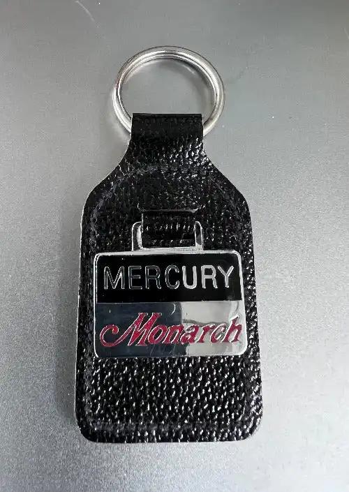 MERCURY MONARCH Keychain Top Grain Leather Accessories Vintage N.O.S. .  Mint, never used and stored safely away for decades. Another Turn Back Time form PG Relics