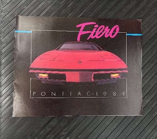 PONTIAC FIERO 1984 Brochure 8 page Original Car Dealer Sales Catalog Mint A great addition to your vintage memorabilia, especially a FIERO owner! Stored for decades