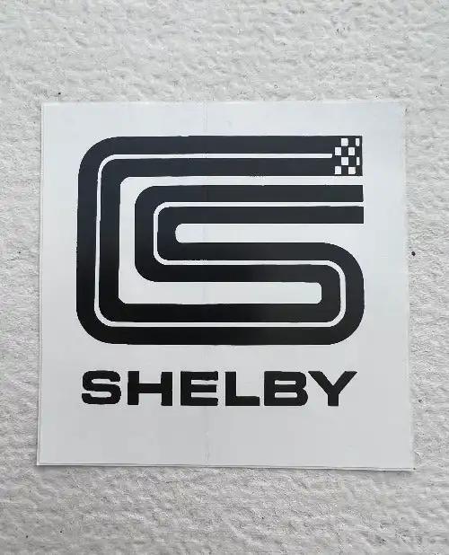 FFORD SHELBY RACING DECAL MINT NOS AUTO MUSTANG CS Design Classic LOOK DECAL MEASURING 3 3/4 IN SQUARE ADHENSIVE BACKING AND NEW OLD STOCK CONDITION, Great Addition