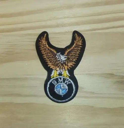 BMW Eagle Motorcycle Patch Small Vintage New Old Stock last one EXC. This relic has been stored for decades and the wings measure 2 inches wide x 3 in height. BMW!