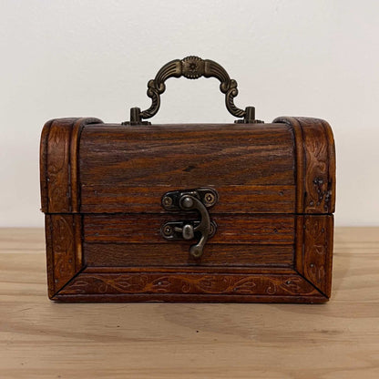 Antique Style Wooden Trunk Chest