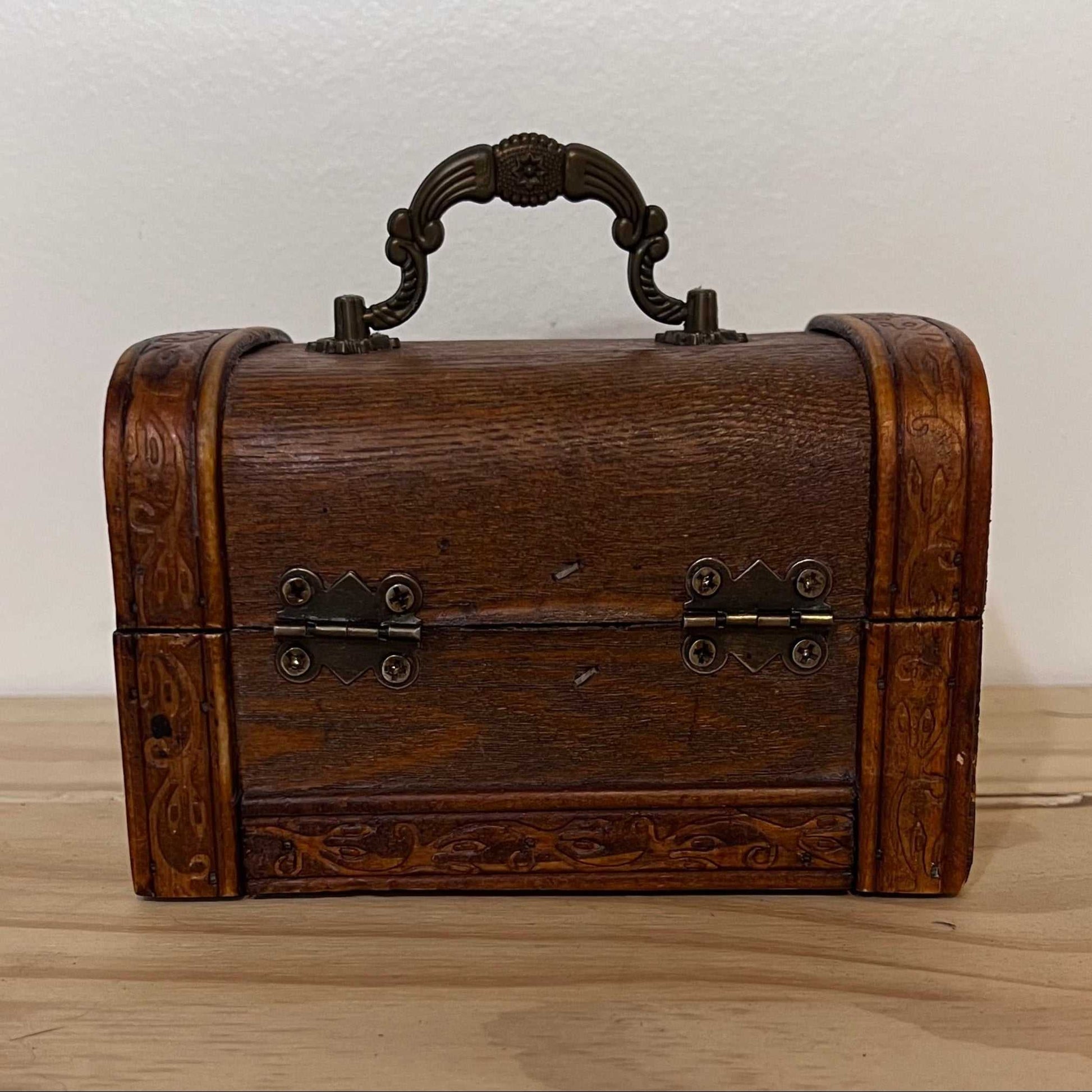 Antique Style Wooden Trunk Chest