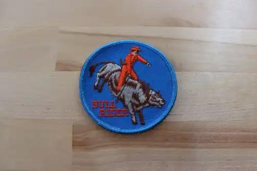 BULL RIDER Rodeo PATCH Exc Animals Vintage N.O.S. make your own item Item measures 3 in circle and in great vintage condition Perfect for the rodeo lovers out there