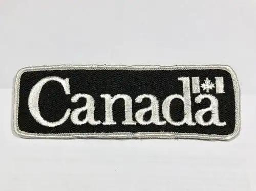 CANADA Flag Shirt Jacket Patch Vintage Service New Old Stock Mint Item measuring 2 x 6 inches approximately Authentic original item Great for Canada celebrations