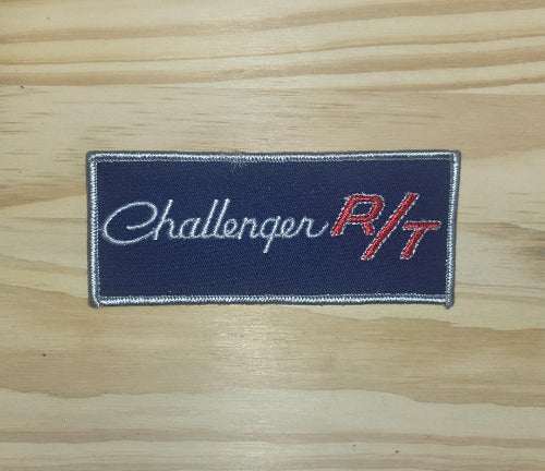 Dodge Challenger RT Patch Vintage Traditional Script Rectangle Auto MOPAR This relic has been stored for decades and measures 2 inches wide and the length is 5 in