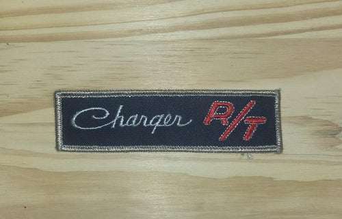 Dodge Charger RT Patch Vintage Traditional Script Rectangle Auto MOPAR This relic has been stored for decades and measures 1.25 inches wide and the length is 5 in