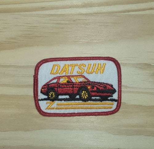 Datsun Z Car Patch Rectangle Vintage Auto NOS Mint Condition Limited. This relic has been stored for decades and measures 2 inch in width by 3 inches in length.
