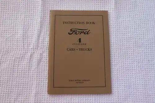 FORD 4 Cylinder CARS TRUCKS Brochure Instruction Book MINT Vintage NOS Item This BOOK is for the FORD 4 Cylinder CARS TRUCKS is a FORD MOTOR COMPANY DETROIT Product.