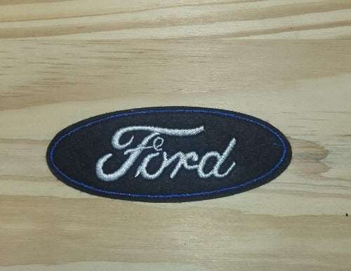 Ford Script Medium BLACK Patch Traditional Oval Vintage Auto Jacket This relic has been stored for decades and measures 1.75 inches in width and 4.25 inches