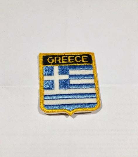 GREECE Flag patch Mint EXC Collectors Item Colorful Detail. Vintage Item Great for the Flag collector Excellent stitching and in MINT condition. Measures approx 3 in