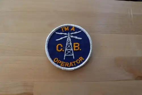 IM A CB OPERATOR Eclectic PATCH Vintage Mint New Old Stock Exc Item Relic has been safely stored away for decades and measures approximately a 3 inch circle detailed