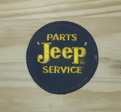 Jeep Parts Service Patch Circle Vintage Auto Rare Item