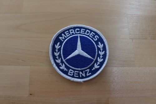 MERCEDES BENZ Patch Traditional Wreath Logo Auto NOS Mint. This is a traditional MERCEDES BENZ patch measuring 3 in.  Very detailed stitching and in excellent shape