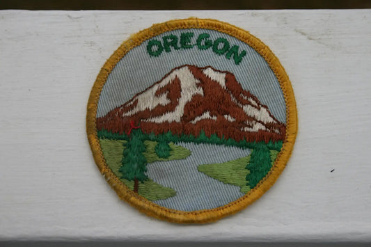 OREGON State Flag Patch EXC Retro State Flag Oregon Item Mountains
