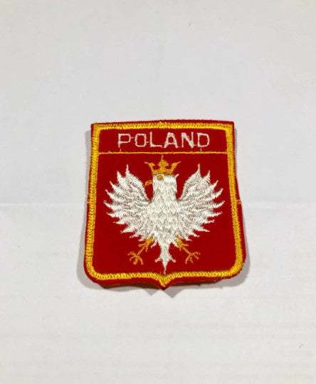 POLAND Flag patch Mint EXC Collectors Item Colorful Detail Poland. Vintage Item Great for the Flag collector Excellent stitching and in MINT condition. Measures 3 in