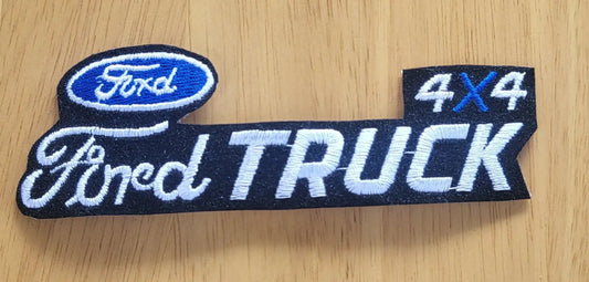 FORD 4X4 FORD TRUCK Patch SCRIPT Block Logo RARE New Old Stock Mint This relic has been stored away from when it was made in different process approx 20+ years ago