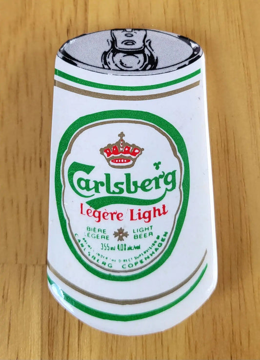 Vintage CARLSBERG LIGHT Unique Beer Collectible PIN