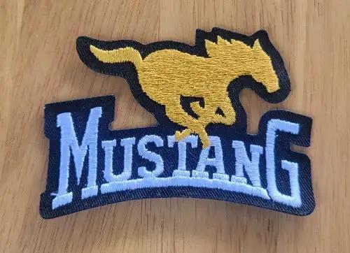 Ford MUSTANG PONY Patch Classic Logo Iron on Embroidered Auto N.O.S. This relic has been stored away from when it was made in different process approx 20+ years ago.