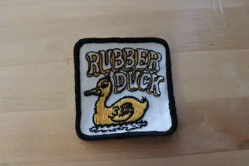 A GREAT item for the retro collector and CB enthusiast in your life RUBBER DUCK CB Patch first vehicle in the convoy, leading the way and measures approx 3 in square
