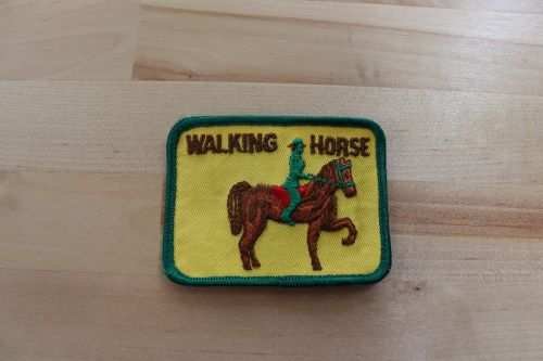 Tennessee WALKING HORSE PATCH Animals Mint Nos This is a Tennessee WALKING HORSE horse patch.  Item measures 3 1/2 x 2 1/2 inches and is in great vintage condition.