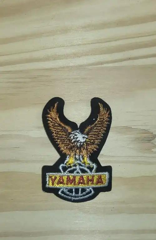 Yamaha Eagle Motorcycle Patch Vintage Small for Jacket, Hat. This relic has been stored for decades and the wings measure 2 inches wide and the height is 3 inches.