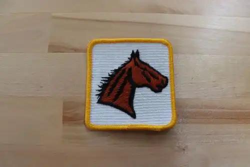 HORSE Head Patch Square Stitched Mint Animals Vintage Detailed Exc relic has been stored safely for decades and measures 3 in square only on PG RELICS with others
